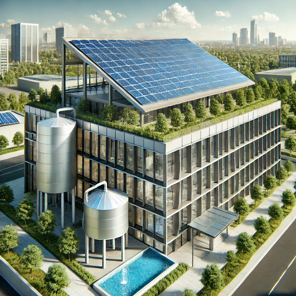 imagen con un enfoque en la eficiencia hídrica y energética en las empresas para 2025.