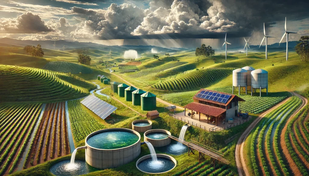 construccion con conciencia ambiental colombia. Captación de agua de lluvia. Almacenamiento estratégico de agua. Control de inundaciones. Gestión hídrica sostenible.