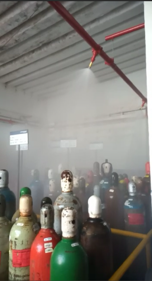 Boquillas Abiertas Direccionales en Sistema Húmedo – Protección de Cilindros de Gases | PDE Colombia S.A.S.